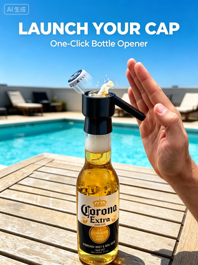 Creative Beer Bottle Opener – Compact Black Bar Tool